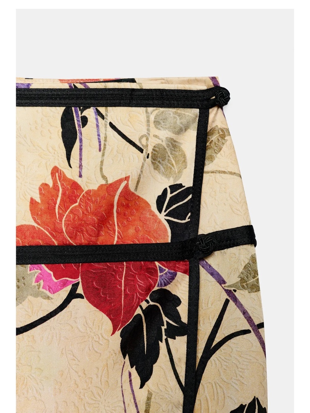 ZARA ZW COLLECTION FLORAL SARONG SKIRT - Picture 4 of 4